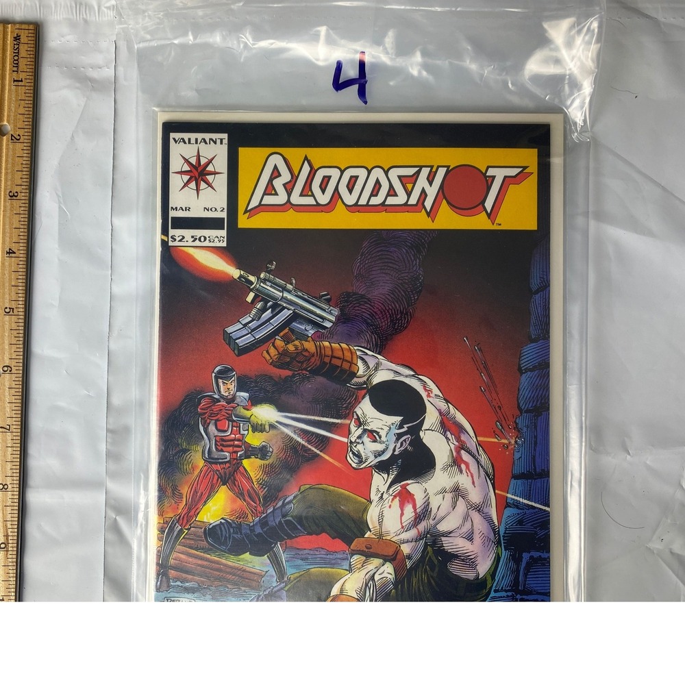 Valiant Bloodshot Comic Book No 2 March‎ 1992